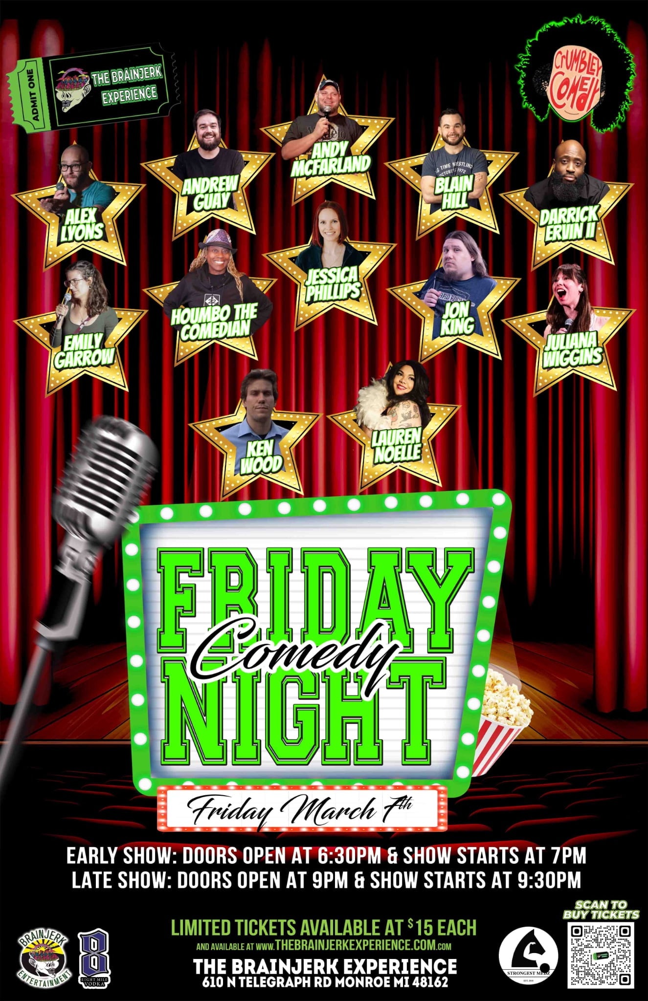 Friday Night Comedy March 7th Early Show