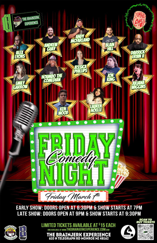 Friday Night Comedy March 7th Late Show